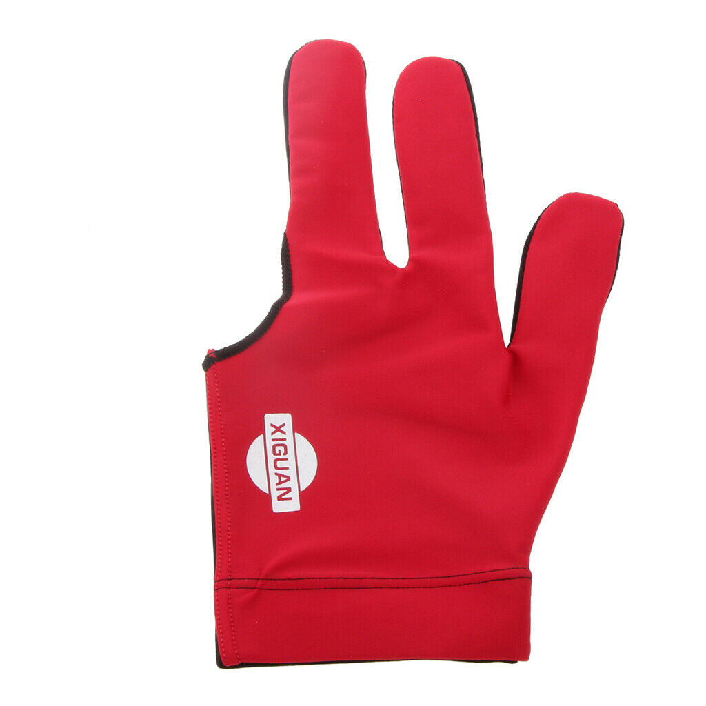Snooker Billiard Hand 3 Finger Glove For The Pool Cue Left