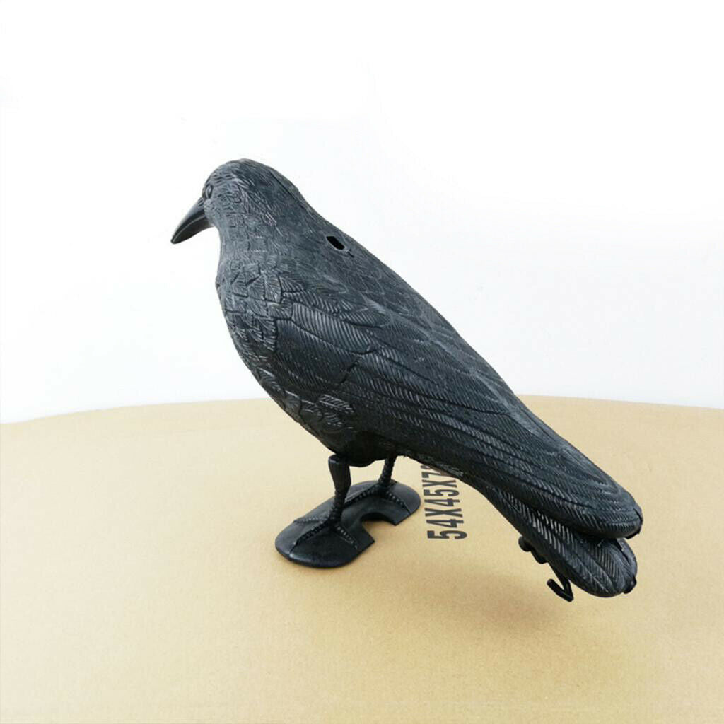 Simulation Lifelike Crow Decoys Raven Decoying Lawn Ornaments Scarecrow