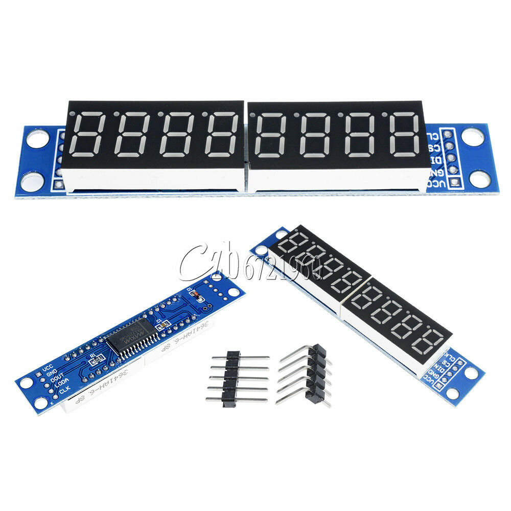 Blue MAX7219 LED Dot Matrix 8 Digit Digital Tube Display Control For Arduino