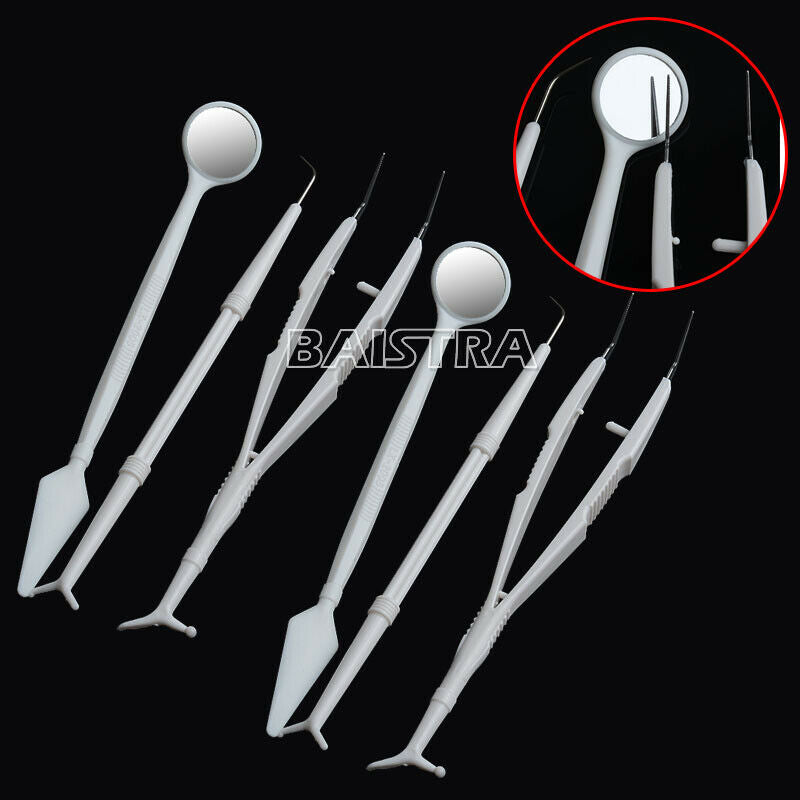 50Bags Dental Disposable Instruments Set-Mirror Plier & Explorer Set # AZDENT CA