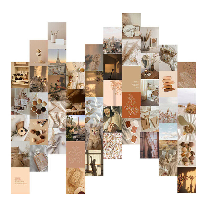 50Pcs Afternoon Wall Collage Dorm Decor for Teen Girls Wall Art Beach Poster Pb