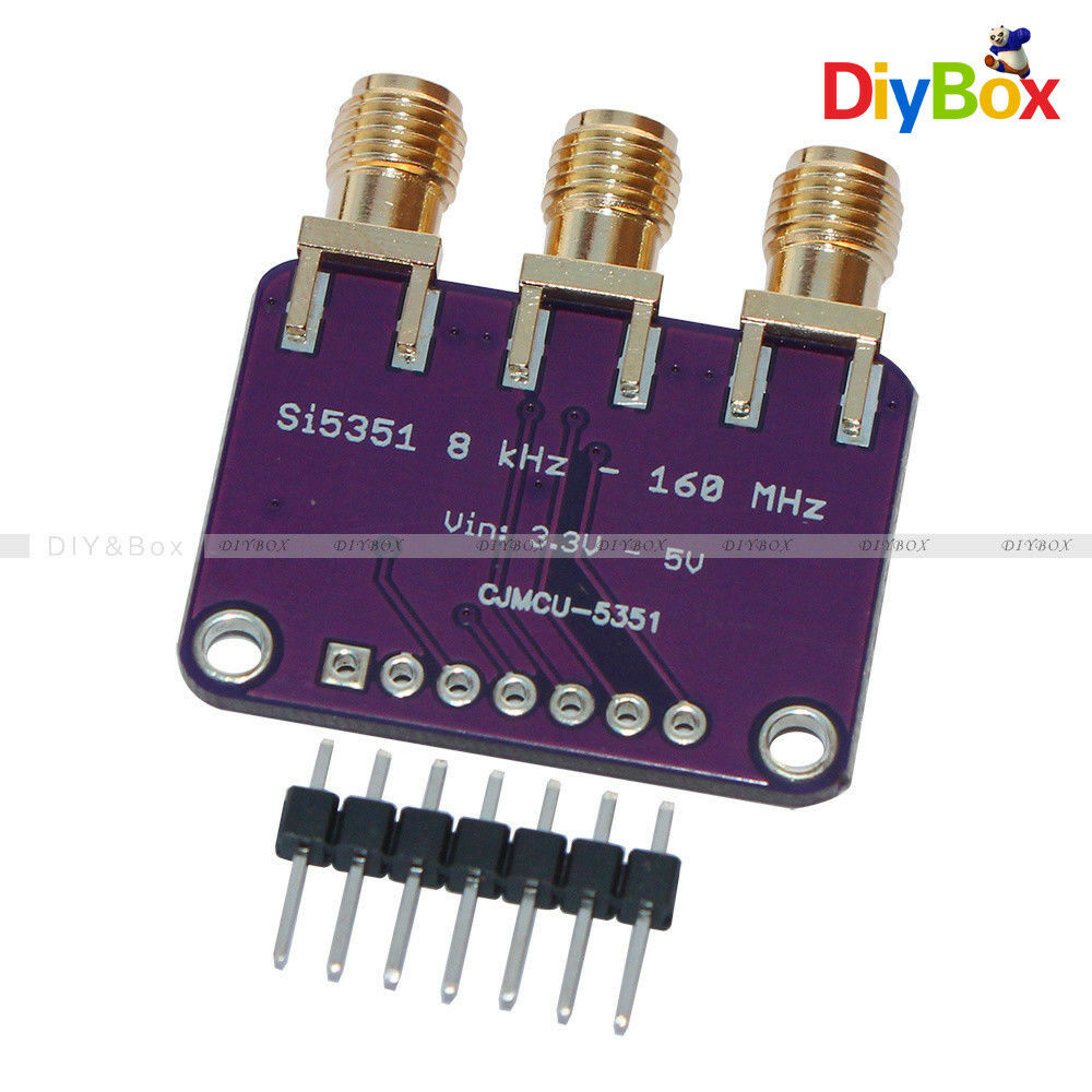 25MHZ Si5351A I2C Clock Generator Breakout Board 8KHz to 160MHz for Arduino