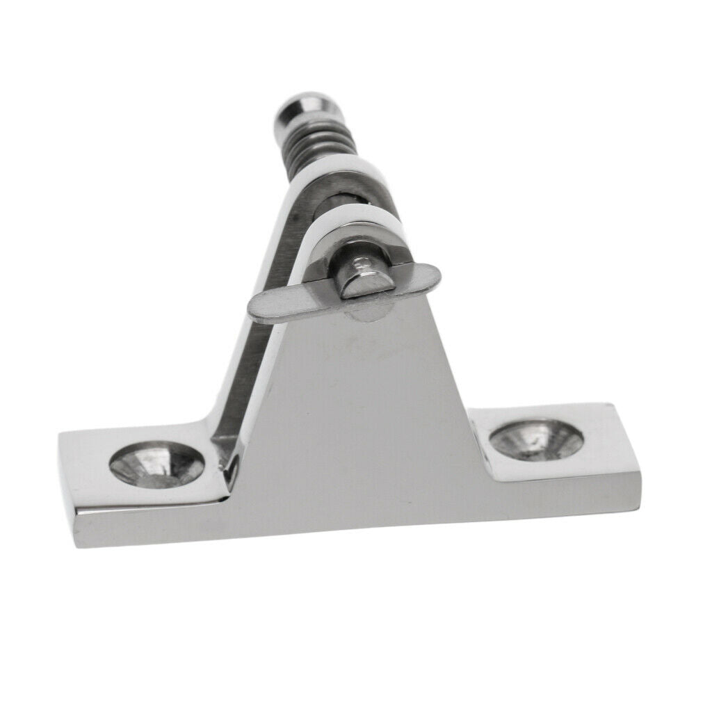 2 Pack 316 Stainless Steel Boat Bimini Top Deck Hinge with Removable Pin for
