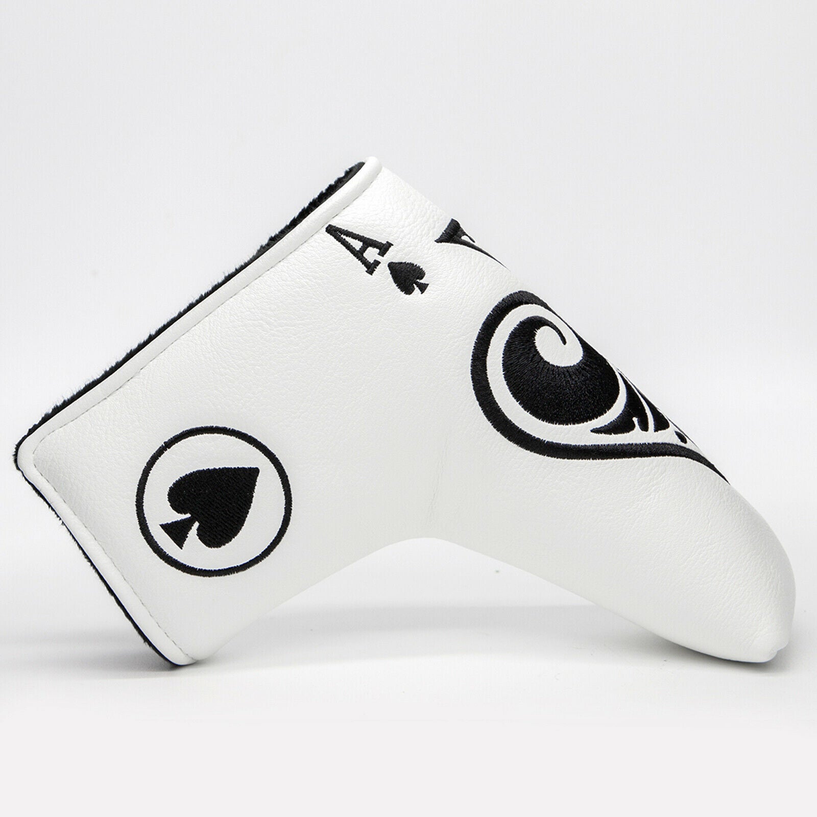 Golf Putter Blade Head Cover w/Bird Embroidery &Closure Waterproof Headcover