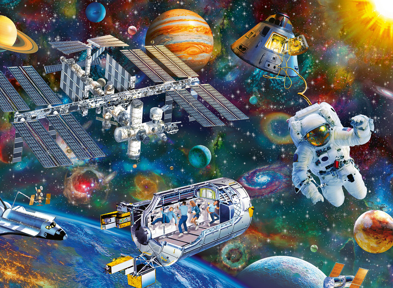 12692 Ravensburger Cosmic Exploration XXL 200pc Jigsaw Puzzle Children Kids 8yr+