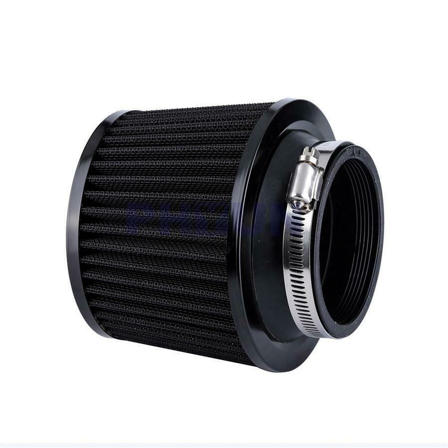2.75 " 1x Car Intake Air Filter & 1x Rubber Adapter Aluminum Fabric