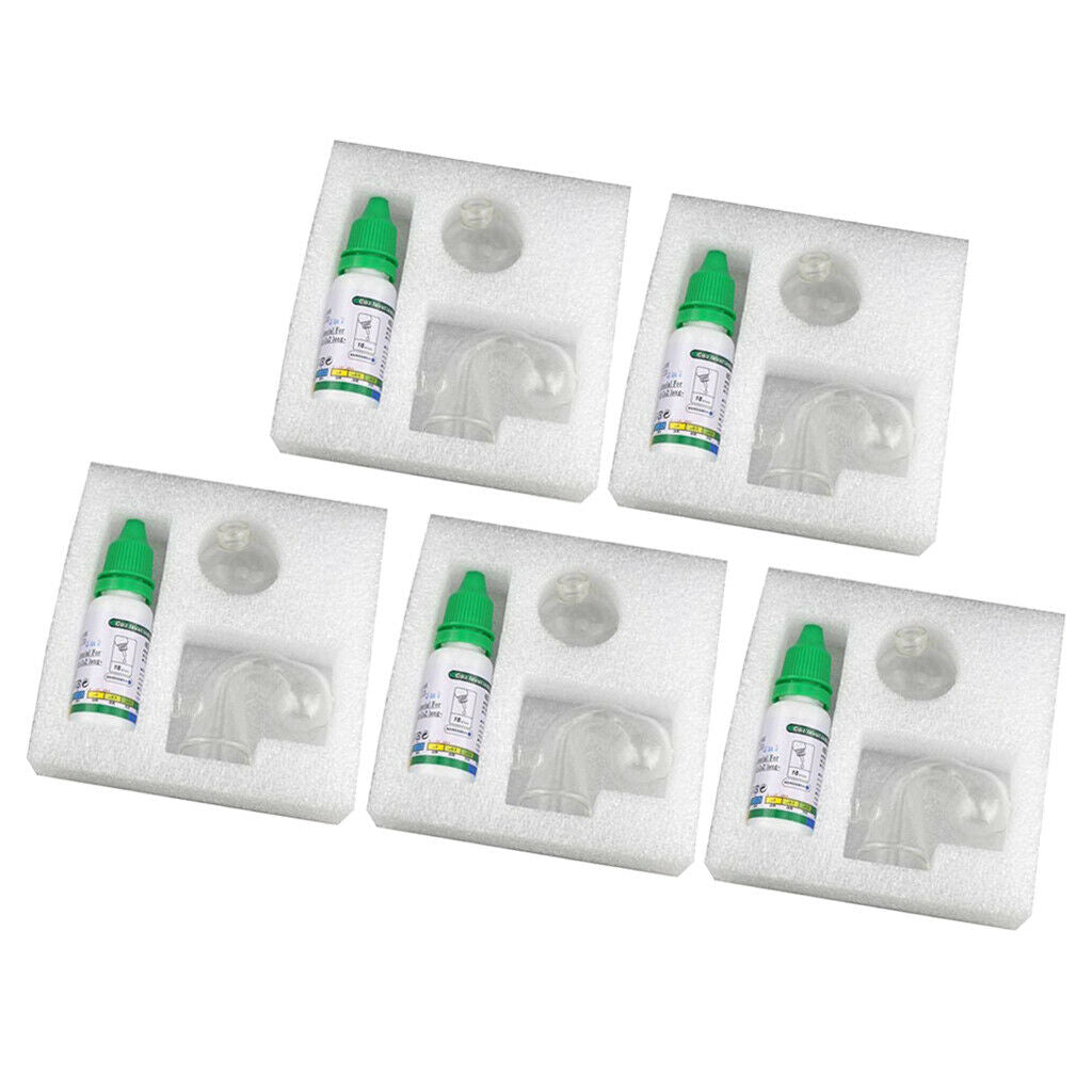 5 Set Carbon Dioxide CO2 Monitor Glass Drop Checker   Aquarium