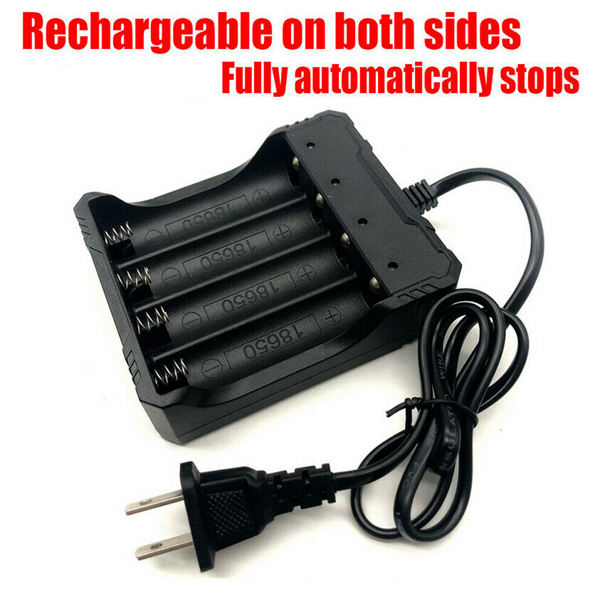 4Slots Li-ion Smart Battery Charger Rechargeable for Batteries 18650