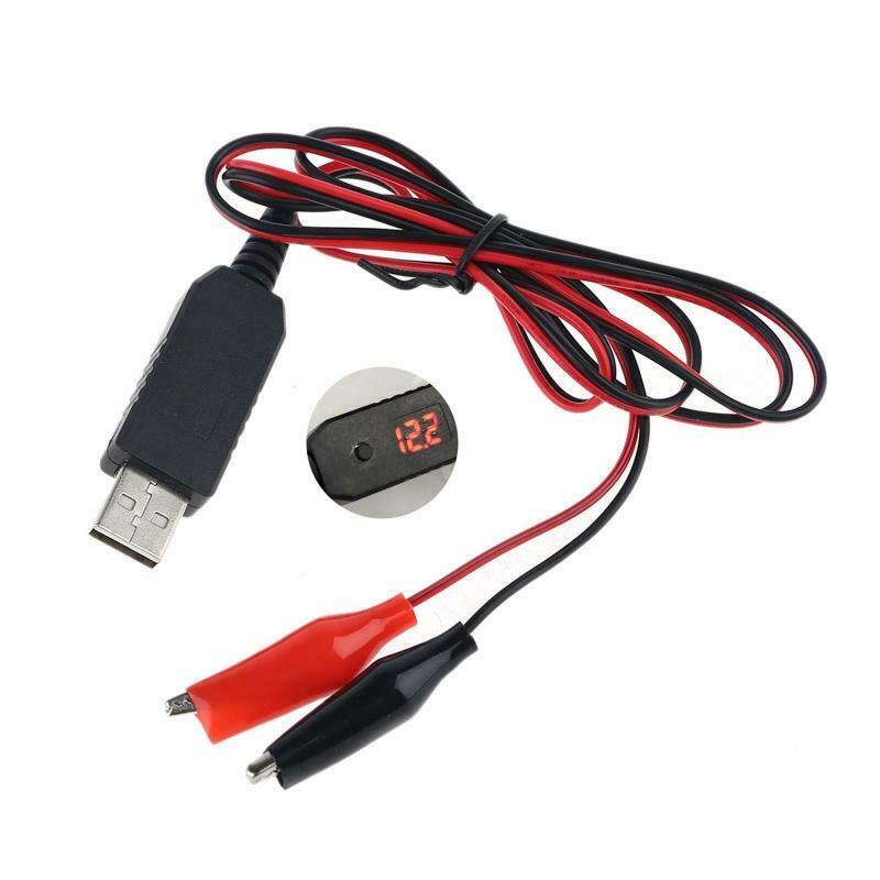 QC3.0 USB to 5V to 12V AA 9V Battery Eliminator Replace 4-8pcs AA AAA Batteries