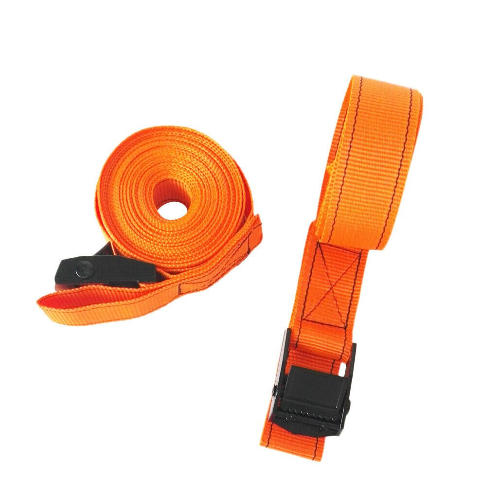 4Pcs Roof Rack Surfboard/Kayak/ Tie-down Straps Belt 25mmx5m with Cam Buckle