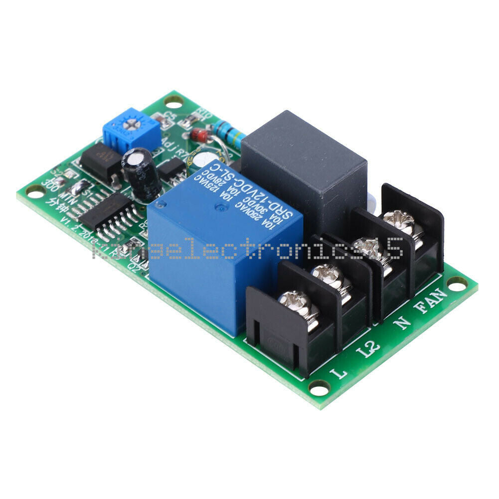 1PCS AC 100-250V Relay Module Adjustable Time Relay Switch for Fan delay off