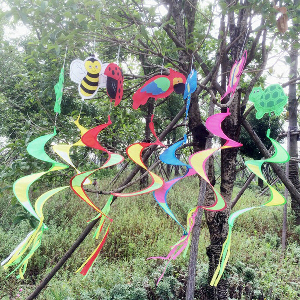 Animal Spiral Windmill Hanging Wind Windsock Camping Garden Party Home Decor