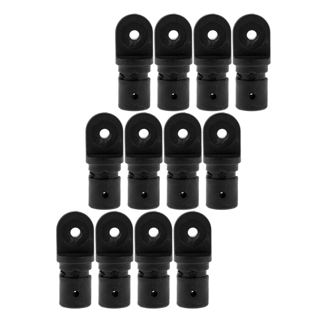 Qty 12 Nylon 7/8" 22mm Tube Eye End Insert Fit for Boat Bimini Top Cover Canopy