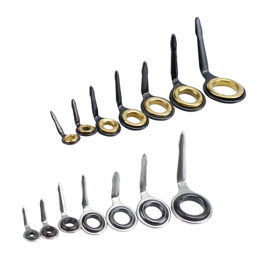 14 Size Fishing Rod Guide Rings Rod Repair Kit Ring Repair Eyes Sea Fishing