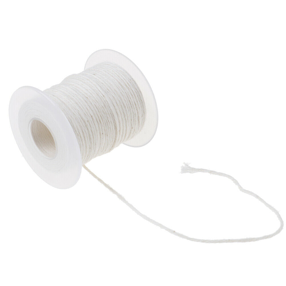 61m Cotton Braid Candle Wick Core Spool Non-smoke DIY Oil Lamps Supplies F_WF