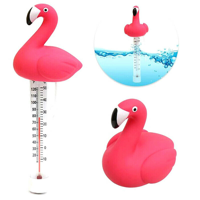 Swimming Pool Thermometer Water Thermometer Cartoon Flamingo Shape Thermome TL