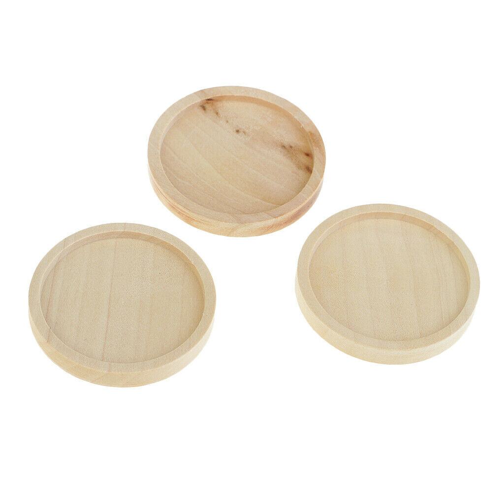 10pcs 30mm wood pendant cabochon charm fixing base