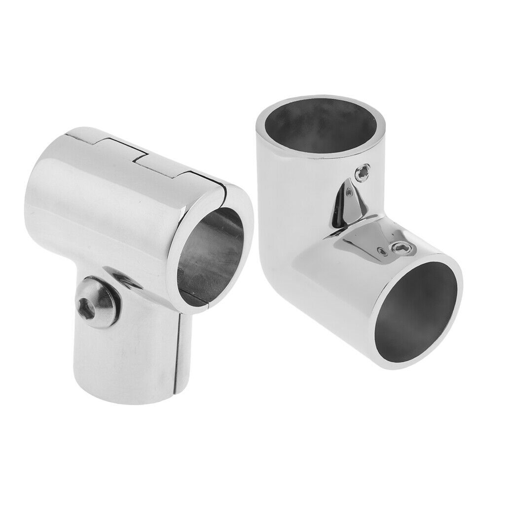 2 Pieces 25mm 1 Boat Handrail Fitting Great Accessory for Boat / Yacht / Kayak
