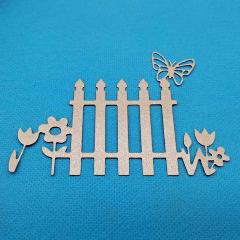Butterfly Fence Metal Cutting Dies Stencil DIY Scrapbooking Album Paper Template