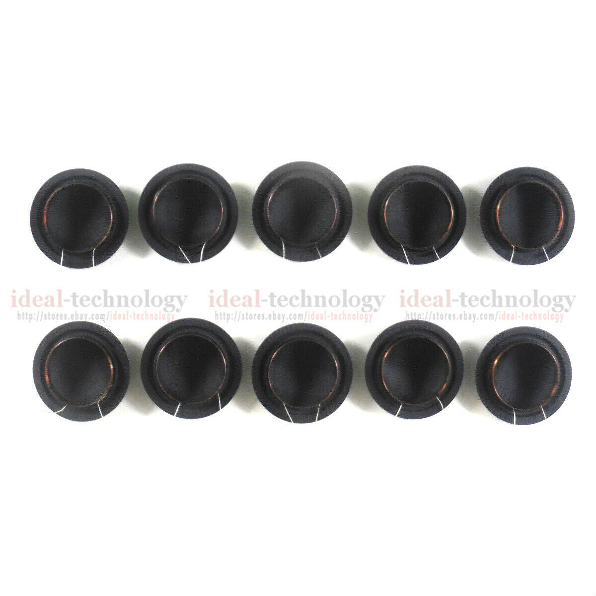 10pcs of 25.4mm 25.5mm (1 inch) Silk Diaphragm Dome Tweeters Voice Coil 4 Ohm