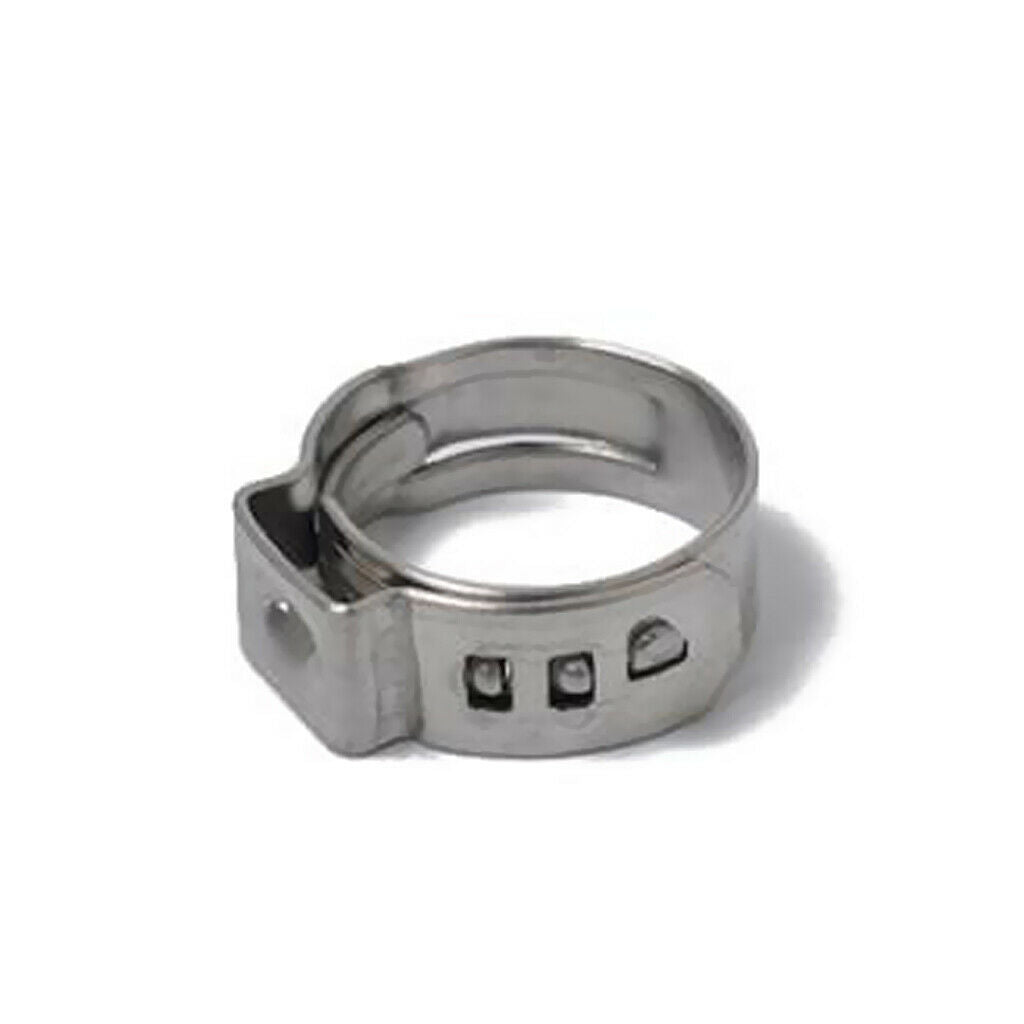 10 Kinds 5.3mm-14mm Stainless Steel Single Ear Hydraulic Fuel Hose Clamps