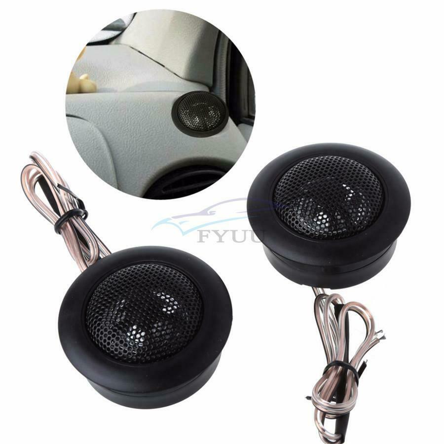 2 Pieces Heat-resitant Voice Coil 93dB/W Pure Sound Car Dome Speaker Tweeter