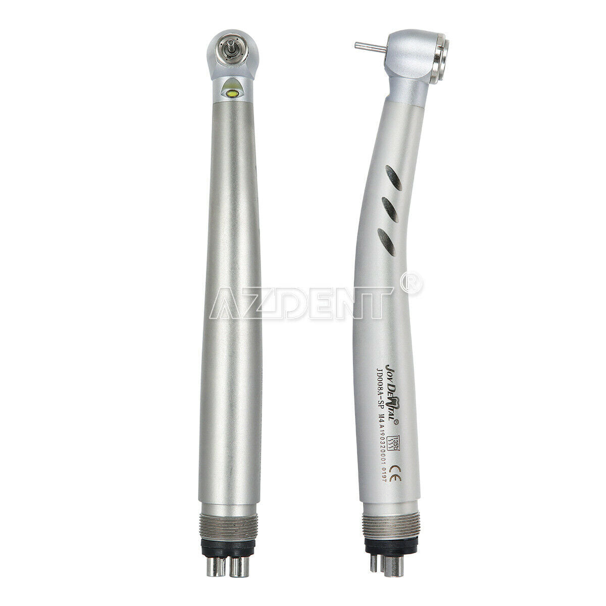 2X Dental E-generator LED High Speed ceramic Push Button 4 Spray  Handpiece
