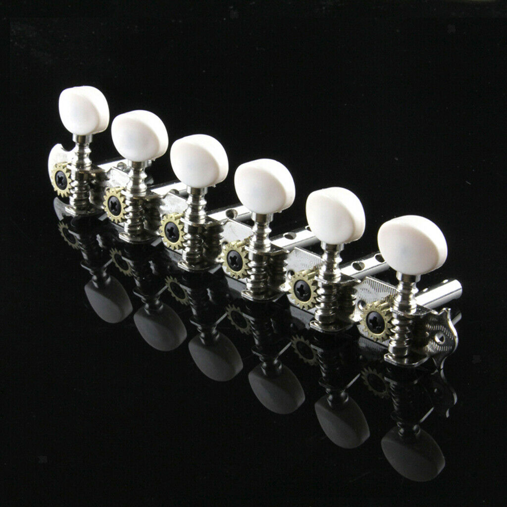 12 String Electric Guitar String Button Tuners with Screws Replacement Parts