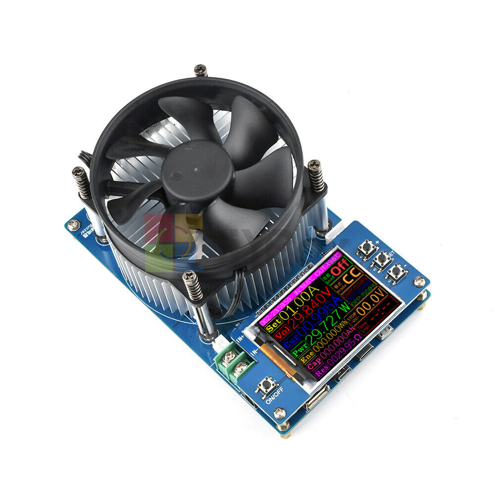 12V 10A 150W Intelligent Electronic Load Battery Discharge Capacity Tester Kit