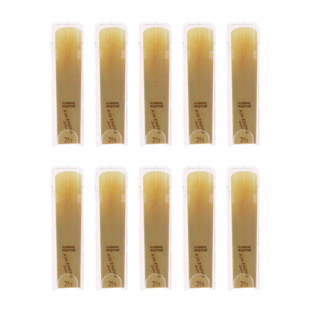 10 Piece Alto Saxophone Reeds Made of Wood
