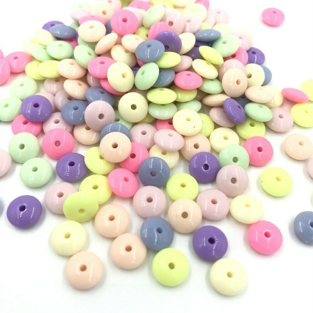 500pcs Acrylic beads DIY material kidâ€™s Jewelry necklace Accessories 8mm