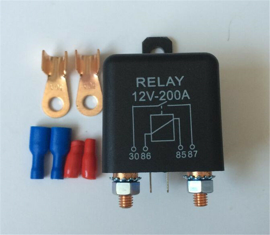 12V 120A Split Charge Relay 2 Pin for Car Automotive Starter Switch +2 Terminals
