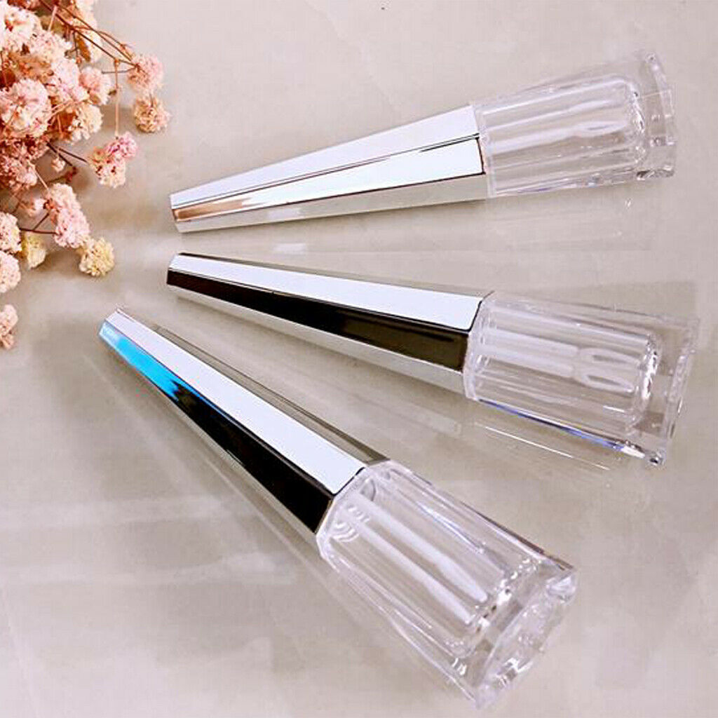 9 Pack 6ml Lip Gloss Tubes Travel Refillable Lip Tint Bottles w/ Stopper