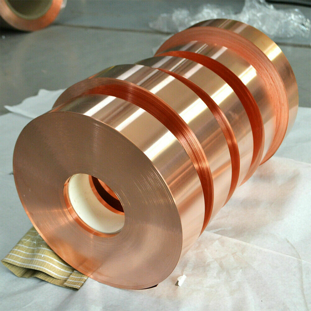 1PC 0.1 x 10 x 1000mm 99.9% Pure Copper T2 Cu Metal Sheet Foil Plate Strip