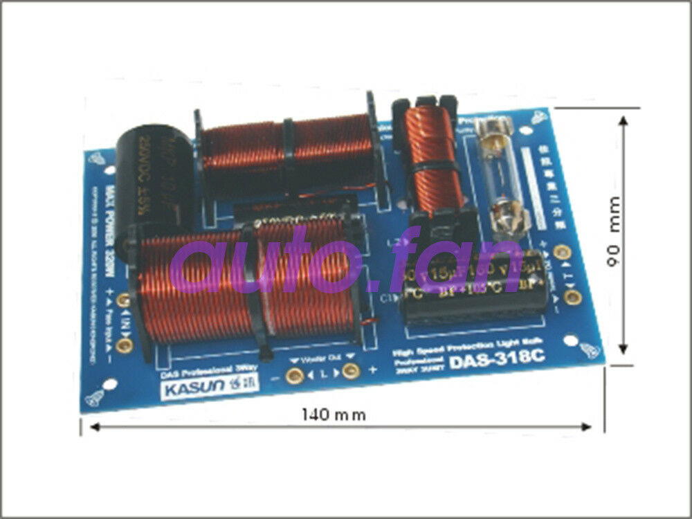 1PCS 3 unit crossover filter DAS-318C speaker crossover 3 channel audio 320W