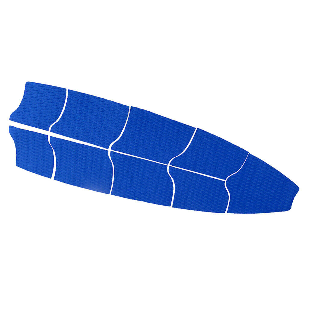 9 Pcs / Set Surfboard Full Deck Traction Pad Kitesurf Tail Grips Pad Blue