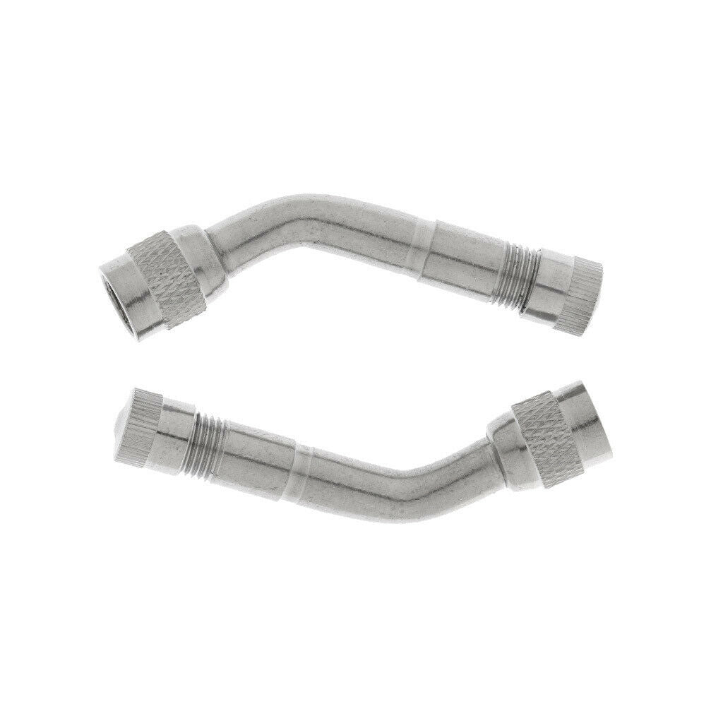 Set of 2 Tyre Valve Extension 45/90/135 Degree Adaptor Tire Stem Extenders