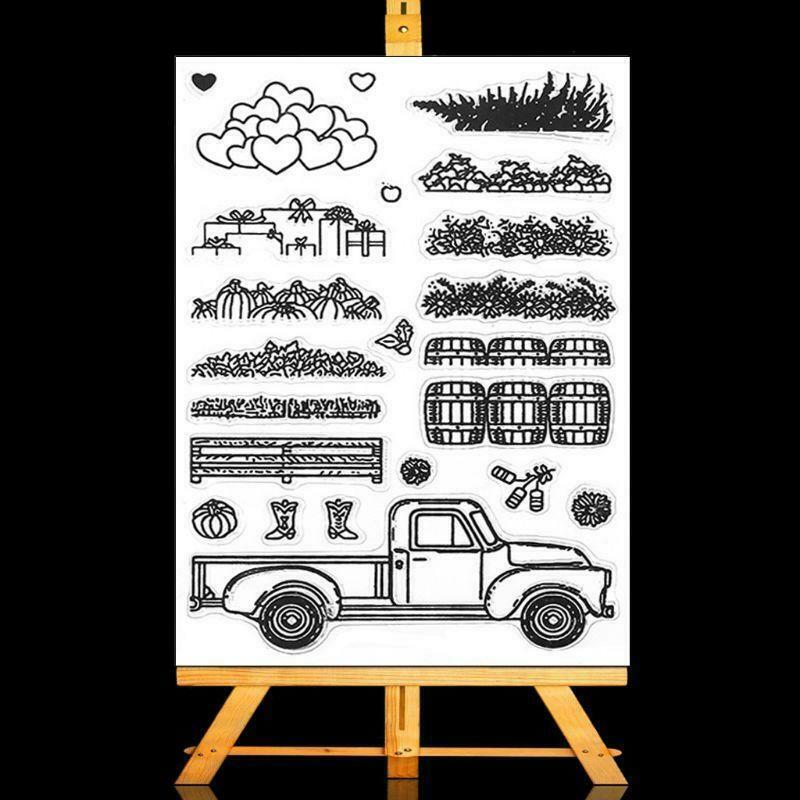 Farm Harvest Goods Metal Cutting Dies And Clear Stamp Set For DIY Scrapbooking