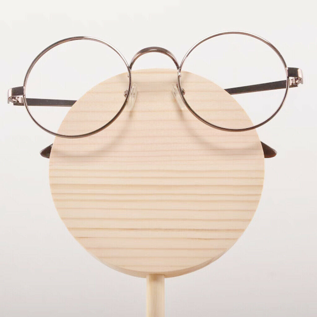 Natural Wood Eyeglass Desk Holder Home Desk Decoration DIY Craft Paint Board