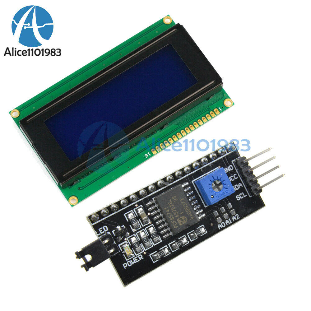 2004 LCD Character Display + IIC/I2C/TWI/SPI Serial interface Board Module