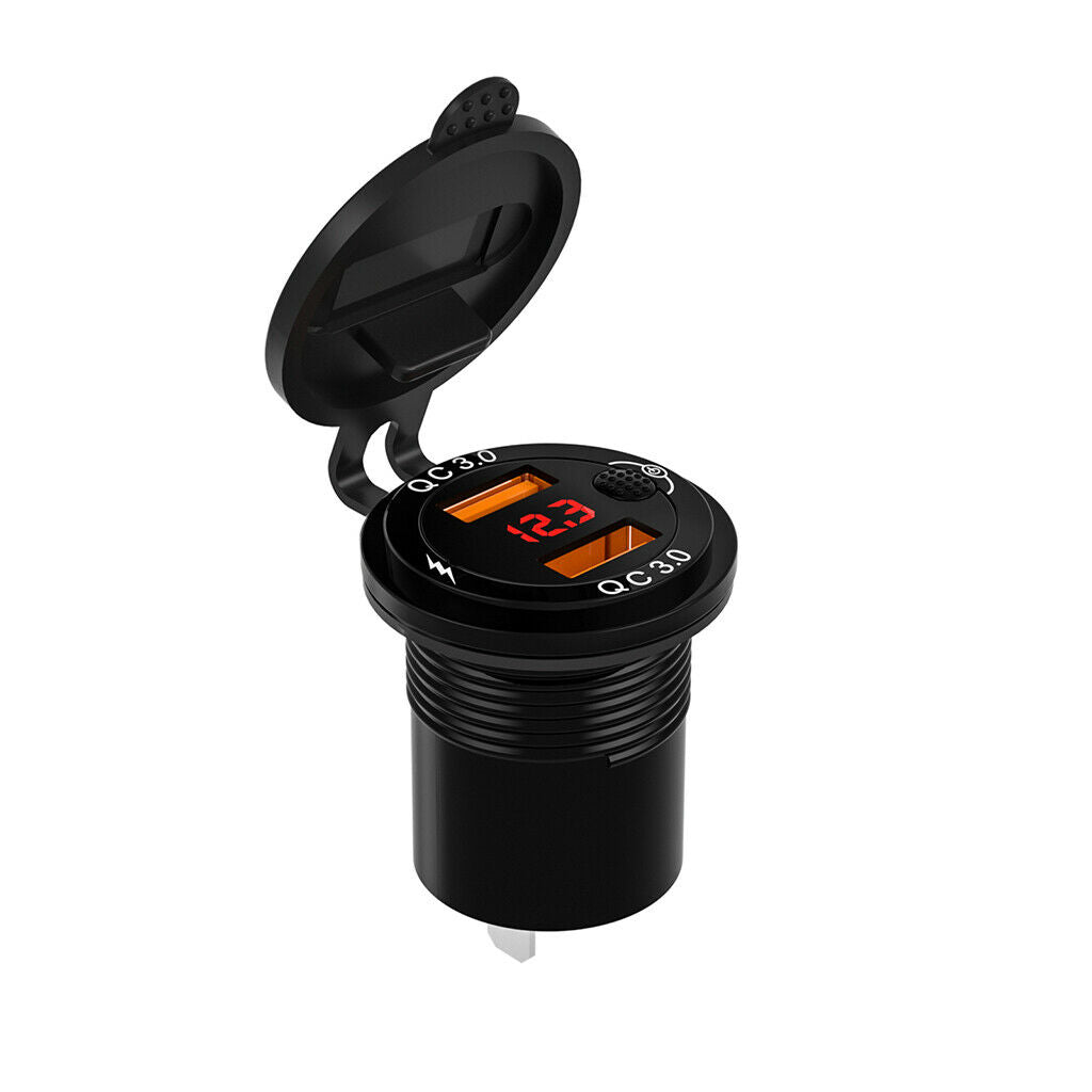 Dual USB Car Charger Socket Plug Cigarette Lighter Adapter for Car Truck