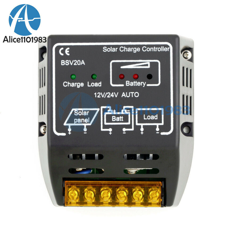 DC 12V/24V Auto 20A  Solar Panel Charge Controller Battery Regulator Protection