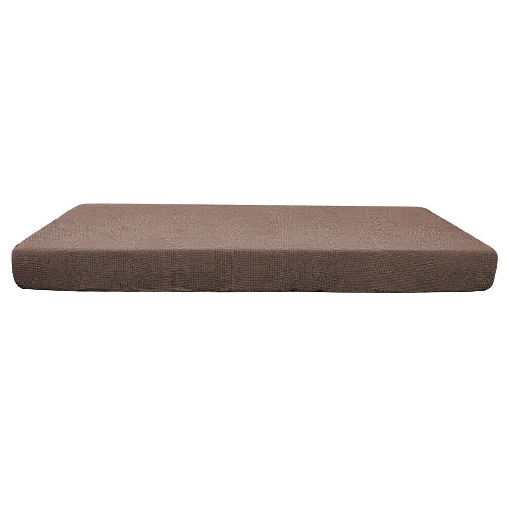 2X Sofa Futon Protector for Living Room Garden Couch Light Coffee-Size L
