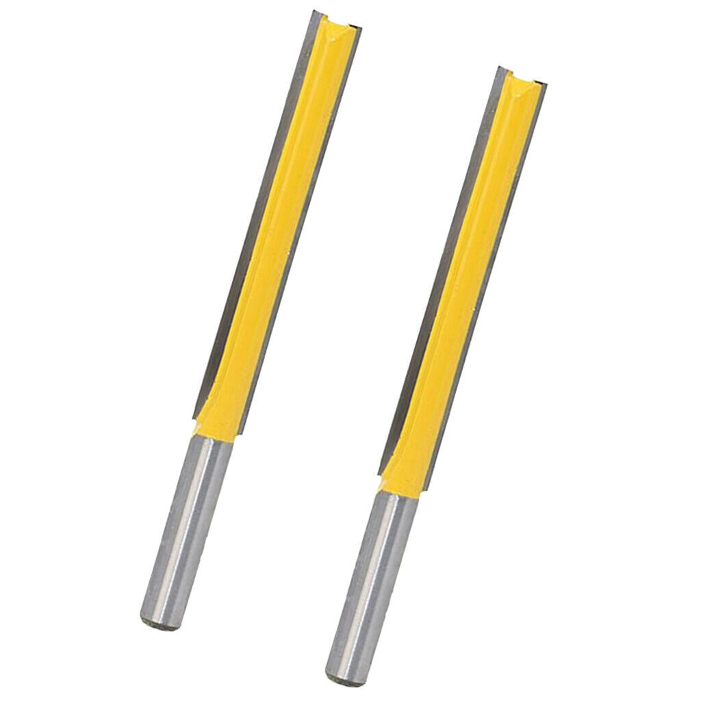 2pcs Grooving Cutter Router Bit, Long Cutting Length, 76.2 Mm
