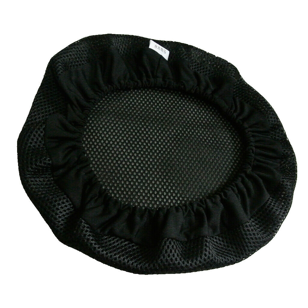 Black Bar Stool Covers Round Chair Seat Cover Sleeve Protector 16'' 40cm