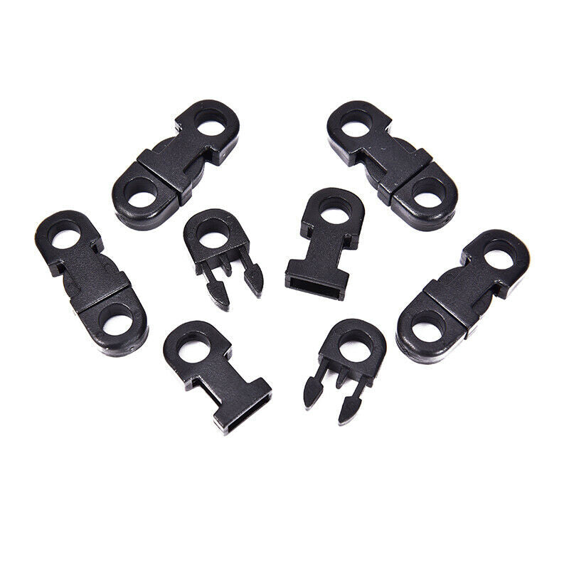 10Pcs Side Release Buckle Curved Paracord Bracelet DIY Dog Collar Strap Webb&DD