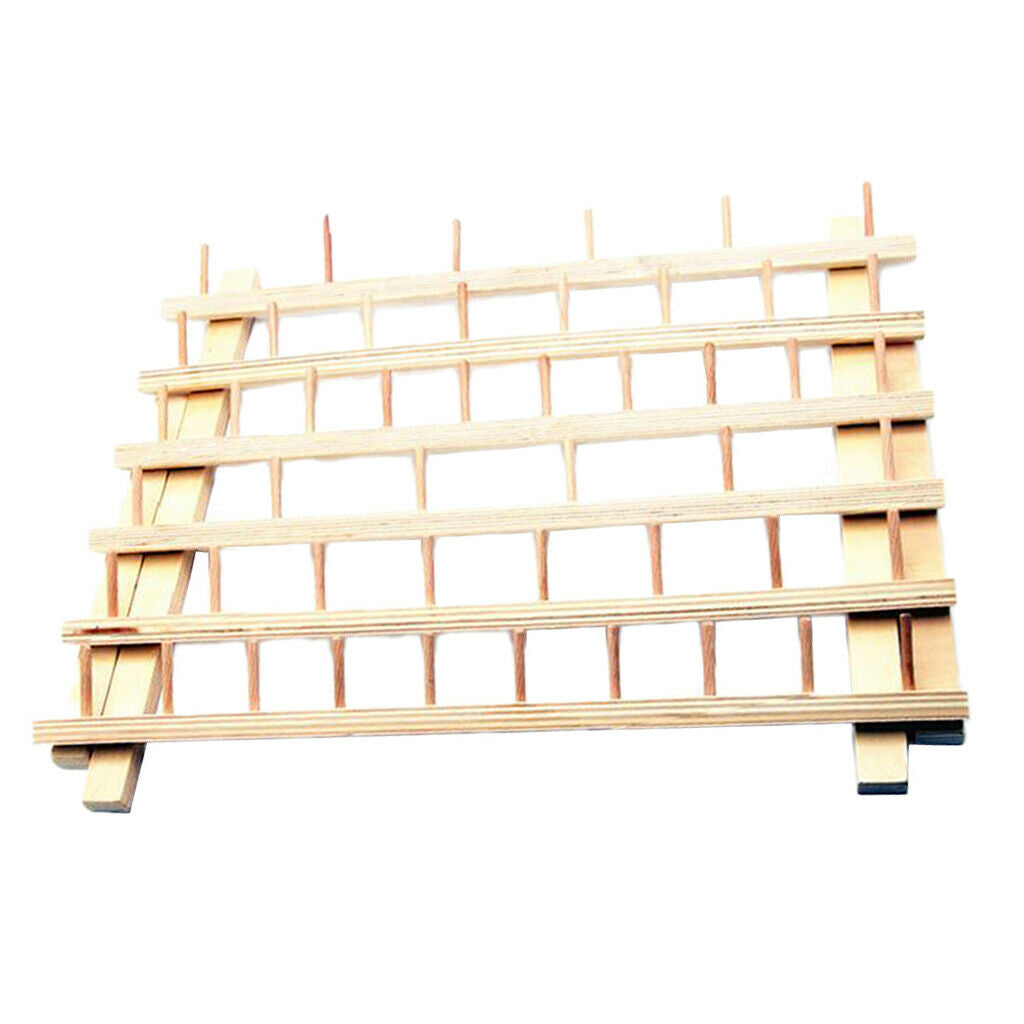 48-Spool Wooden Cord Thread Rack/Holder Stand Spool Organizer Embroidery