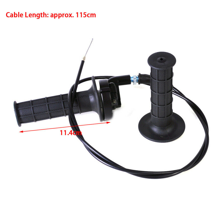 1 Pair 7/8" Handle Grip+Twist Throttle Cable for 50-250CC ATV Quad  Motocycle