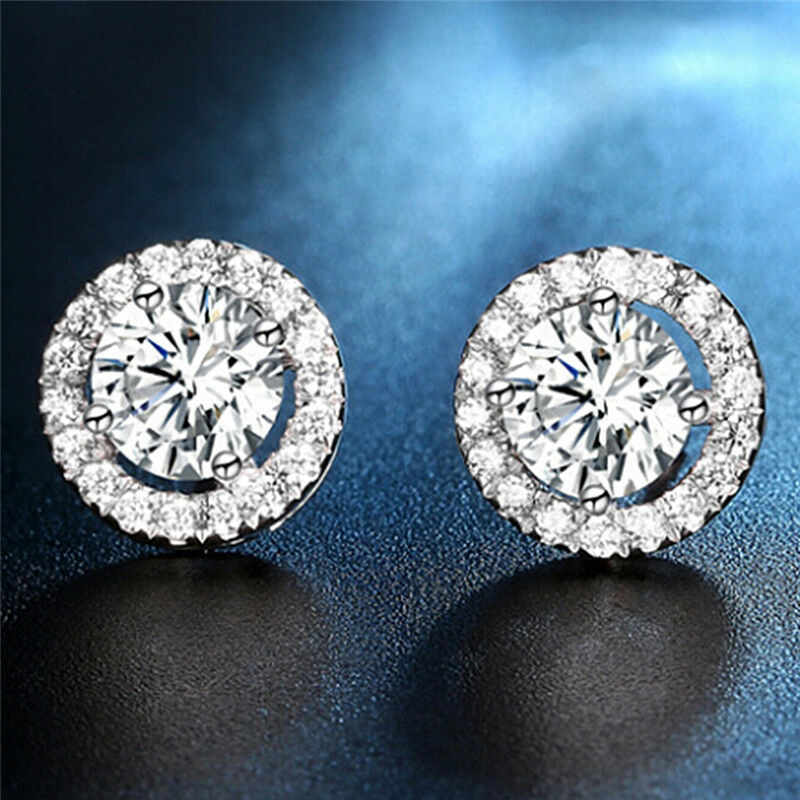 Classic Sliver Plated Heart Arrow Zircon Earrings Elegant Wedding Earringh3L Qx