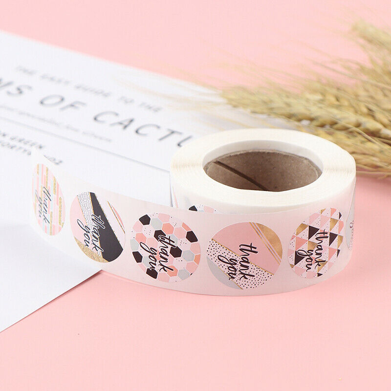 500/Roll Thank You Stickers Seal Lable Scrapbooking Stickers Bake DIY Dec.l8